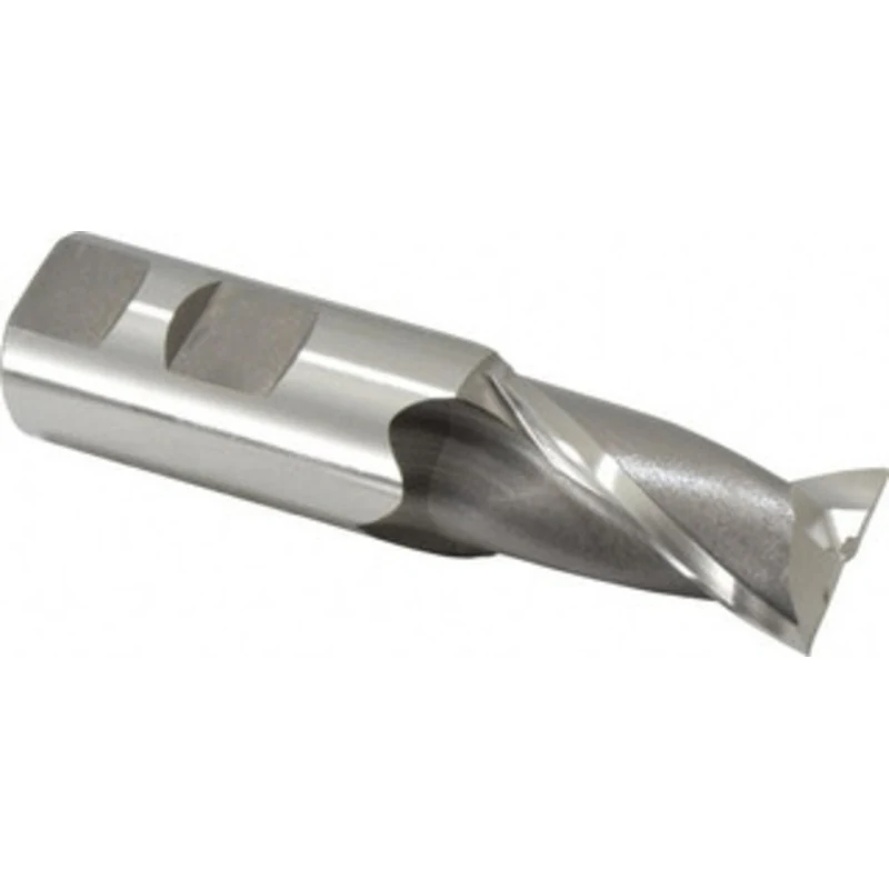 OSG 1-5/8 LOC, 1 Shank Diam, 4-1/8 OAL, 2 Flute, Cobalt Square End Mill Single End, Uncoated, Spiral Flute, 30 Helix,...
